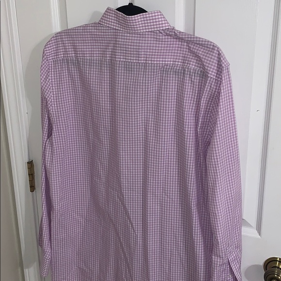 Stafford Purple Checkered Button down - Picture 3 of 3